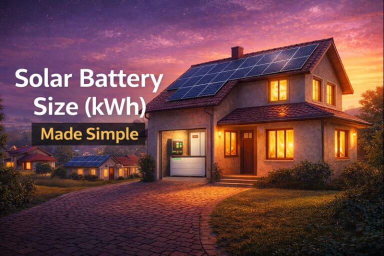 Choosing the Right Solar Battery Capacity for Your Home (kWh Explained Simply)