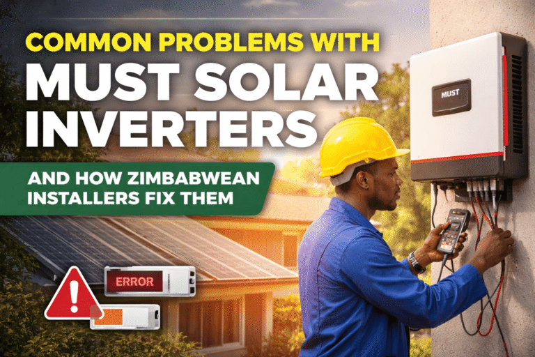 Common Problems with Must Solar Inverters and How Zimbabwean Installers Fix Them
